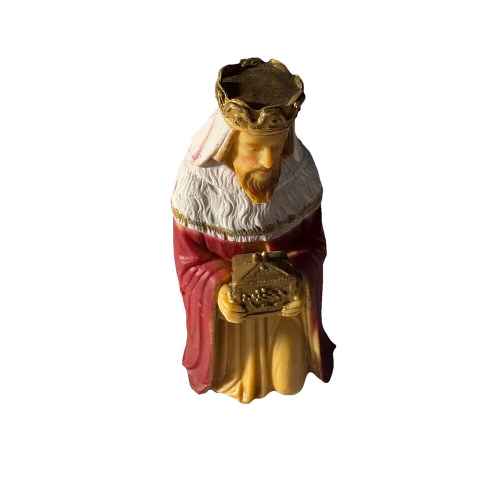 Nativity Wiseman kneeling replacement  871/ KK Hong Kong vintage 3.5" Christmas